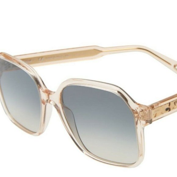 CHLOE WILLOW 56mm Oversized Square Sunglasses in Peach MSRP$420 Rare Find - Picture 10 of 12